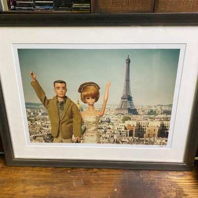 Framed photo Barbie in Paris! Signed by the photographer, 2013