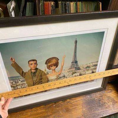 Framed photo Barbie in Paris! Signed by the photographer, 2013