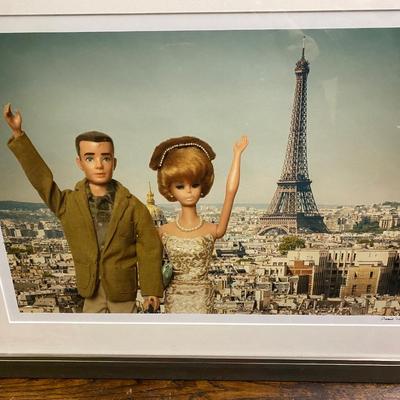 Framed photo Barbie in Paris! Signed by the photographer, 2013