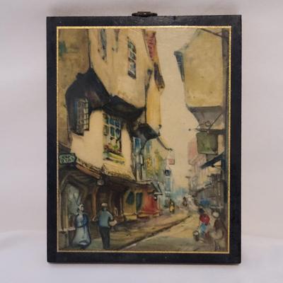 Miniature Wood French Scenery Plaques (B1-EL)
