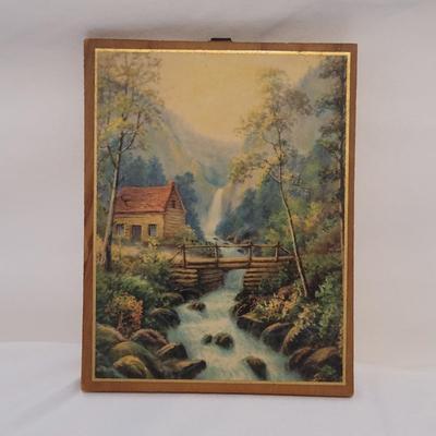Miniature Wood French Scenery Plaques (B1-EL)