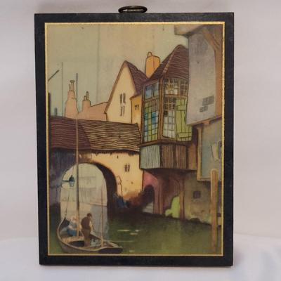 Miniature Wood French Scenery Plaques (B1-EL)