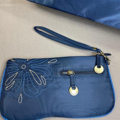 New! Travelon Navy Nylon Handbag and wallet set
