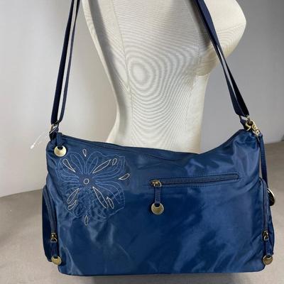 New! Travelon Navy Nylon Handbag and wallet set
