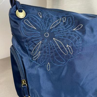 New! Travelon Navy Nylon Handbag and wallet set