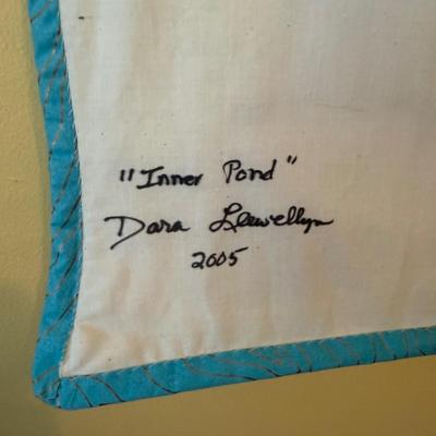 “Inner Pond” Quilted Wall Hanging by Dara Llewellyn (B2-HS)