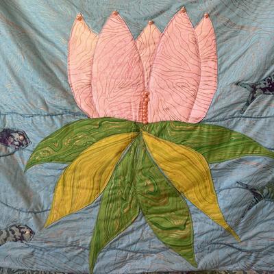 “Inner Pond” Quilted Wall Hanging by Dara Llewellyn (B2-HS)