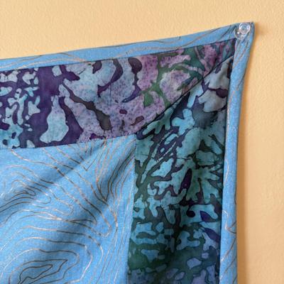 “Inner Pond” Quilted Wall Hanging by Dara Llewellyn (B2-HS)