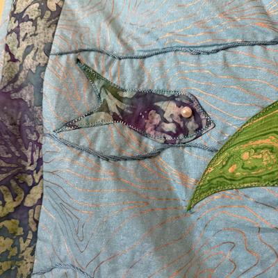 “Inner Pond” Quilted Wall Hanging by Dara Llewellyn (B2-HS)
