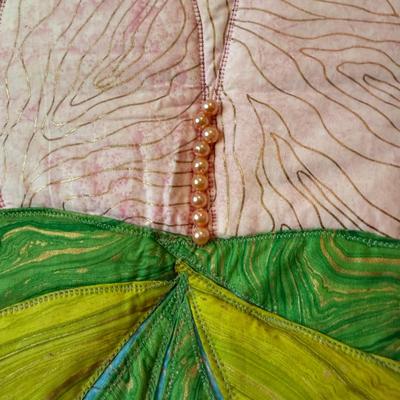 “Inner Pond” Quilted Wall Hanging by Dara Llewellyn (B2-HS)