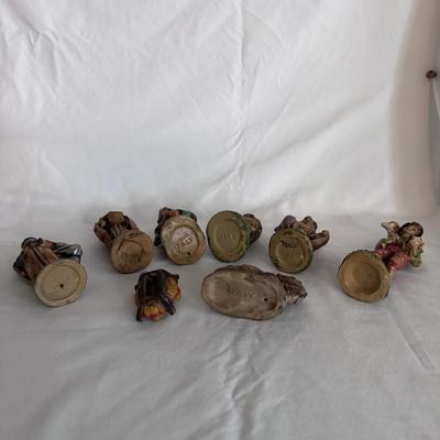 Vintage Italian Hand-Painted Italian Nativity Set and Clay Nativity Set (K-DZ)