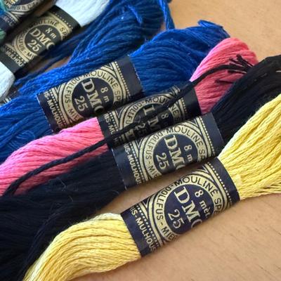 Embroidery Floss with Embroidery Hoops & Sewing Basket (B2-HS)