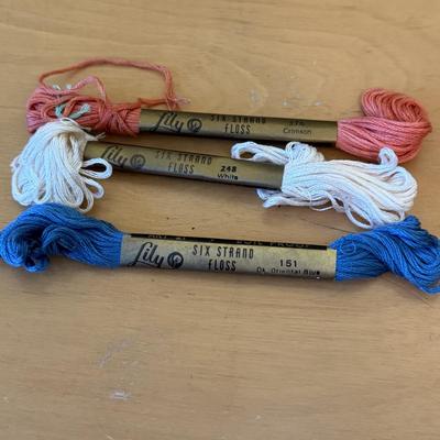 Embroidery Floss with Embroidery Hoops & Sewing Basket (B2-HS)