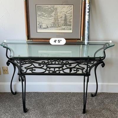 Entry Table, Oil Field Art, Van Gogh poster
