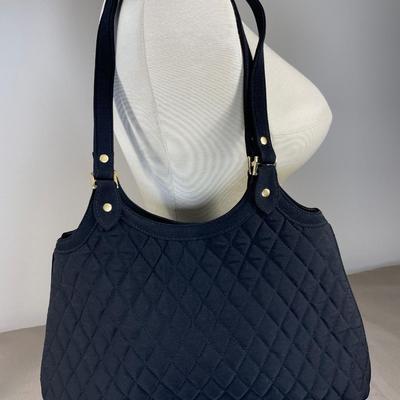 Vera Bradley black Quilted Handbag New!