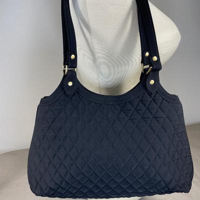 Vera Bradley black Quilted Handbag New!