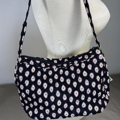 Vera Bradley Black paisley print Handbag New!