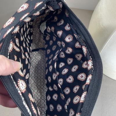 Vera Bradley Black paisley print Handbag New!
