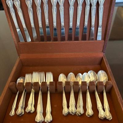 Silver plate service for 12