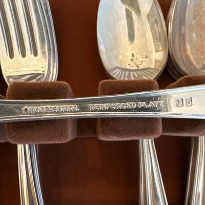 Silver plate service for 12