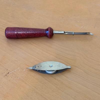 Vintage Boye Crafting Tools, Sadiron, & Darning Egg (B2-HS)