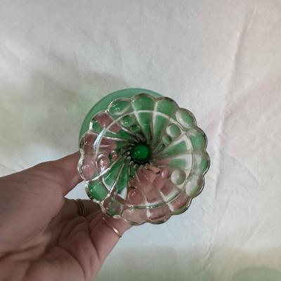 Anchor Hocking Burple-Green Crystal Cocktail Glasses (K-DZ)