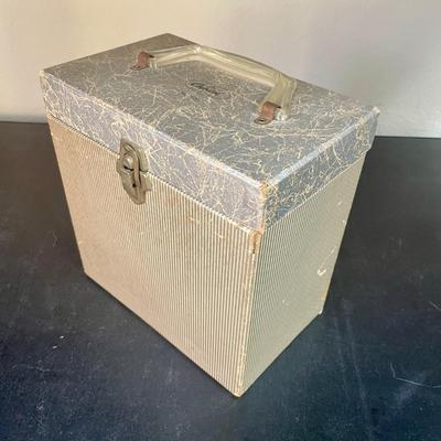Vintage 45RPM Capitol Records Storage Carry Case with 50 Records