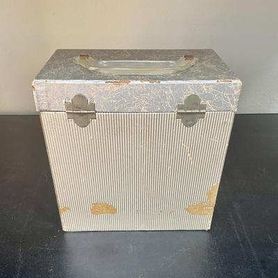 Vintage 45RPM Capitol Records Storage Carry Case with 50 Records