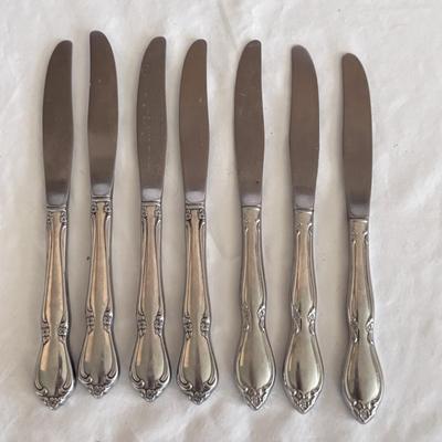 Oneida Craft Silverware Set and Mode Danish Steak Knives (K-DZ)