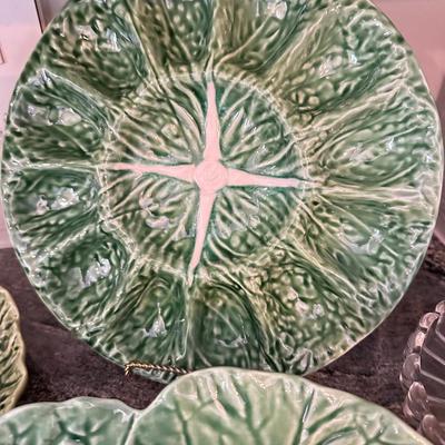 Kitchen Majolica Green Cabbage Pinneiro Lot