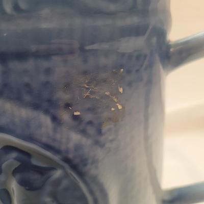 Blue and White Stoneware Pitchers (LR-EL)