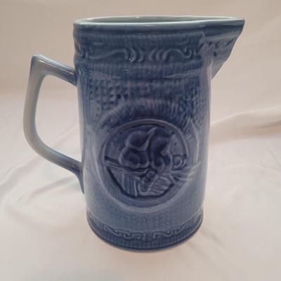 Blue and White Stoneware Pitchers (LR-EL)