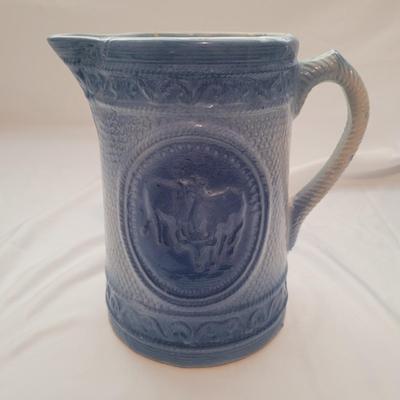 Blue and White Stoneware Pitchers (LR-EL)