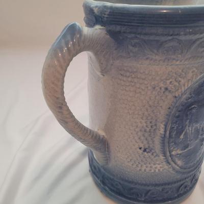 Blue and White Stoneware Pitchers (LR-EL)