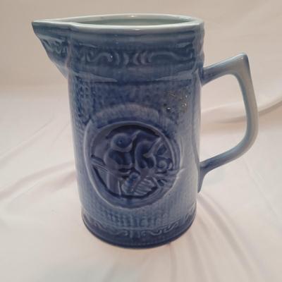 Blue and White Stoneware Pitchers (LR-EL)