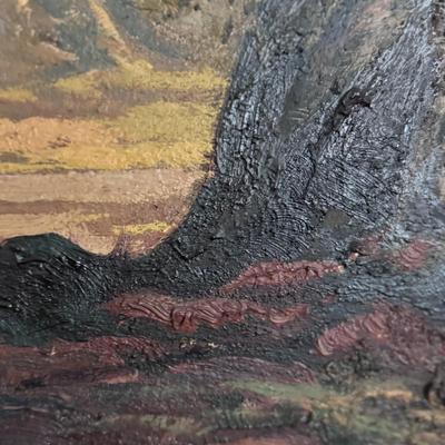 Large Tree Painting in Wooden Frame (LR-DZ)