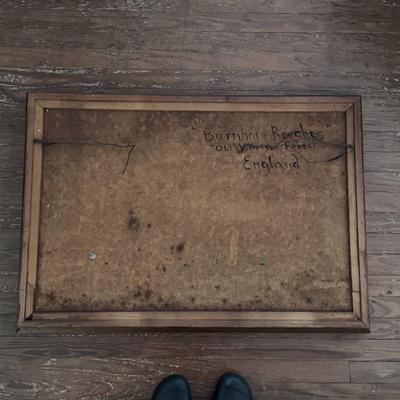 Large Tree Painting in Wooden Frame (LR-DZ)