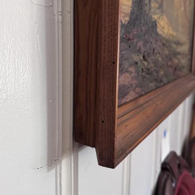 Large Tree Painting in Wooden Frame (LR-DZ)