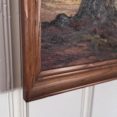 Large Tree Painting in Wooden Frame (LR-DZ)