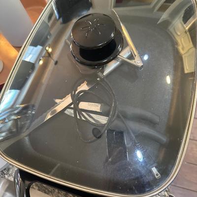 Presto Electric skillet, Oster blender, red copper skillet