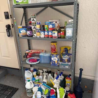 Garage pantry shelf