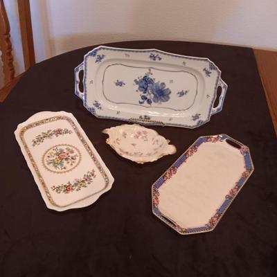 BONE CHINA VINTAGE SERVING PIECES FROM ENGLAND AND FRANCE