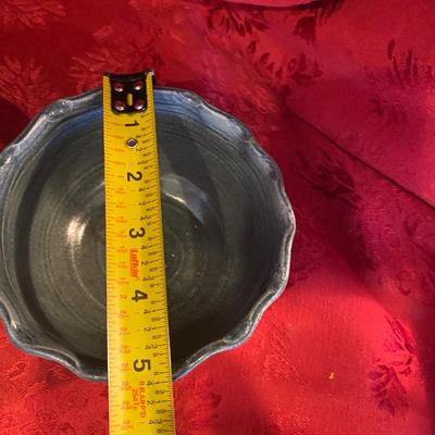 SIGNED POTTERY CASSEROLE DISH AND BOWL