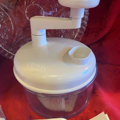 DANSK MIXING BOWLS, SALSA MAKING MACHINE, GRATER AND PLATTER