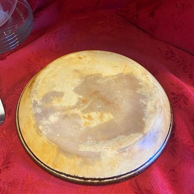 POTTERY CRAFT PIE PANS, PIE PLATES, AND PIE SERVING UTENSIL