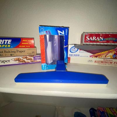 ZIPLOC BAGS, SARAN WRAP, PARCHMENT PAPER, WAX PAPER, THE BIGGEST CHIP CLIP EVER & MORE