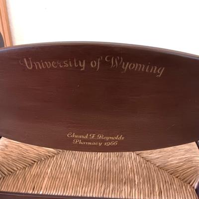 UNIVERSITY OF WYOMING HITCHCOCK CHAIR PHARMACY 1966