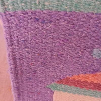 WOVEN WALL HANGING AND HALL RUNNER RUG