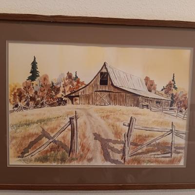 ORIGINAL WATERCOLOR BY RUDGE '85