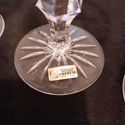 2 CRYSTAL FOOTED BOWLS, STEMMED GLASSES, SHAKERS AND MORE